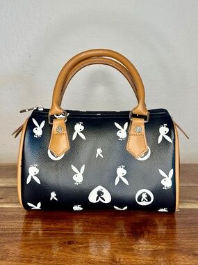 Vintage Playboy Y2K Black Monogram Bunny Speedy Bag